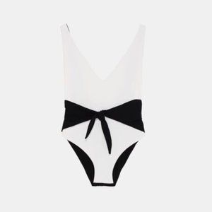 Black & White Zara Bathing Suit